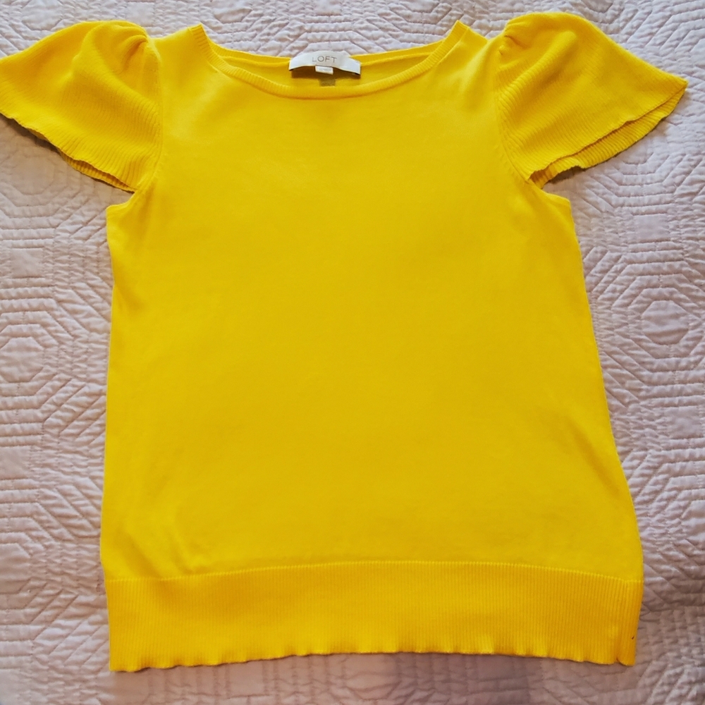 Loft cap sleeve sweater XS